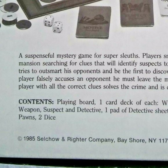 Vintage Whodunit-Mystery Detective Game, Complete 1985 - Picture 7 of 8